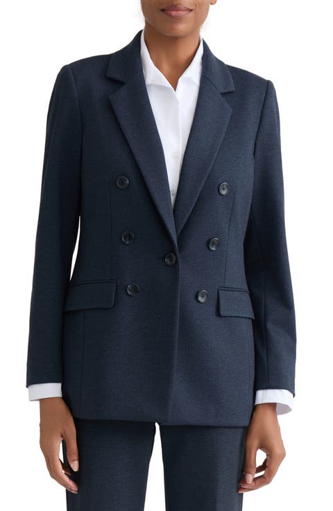 One-Button Notch Lapel Blazer