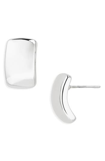 Nordstrom Rack Wide Curve Stud Earrings In Metallic