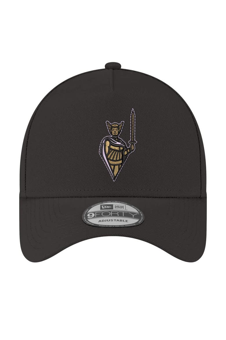 Men's New Era  Eclipse Black Golden State Valkyries Core Logo A-Frame 9FORTY Adjustable Hat, Alternate, color, Eclipse Black