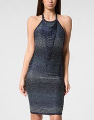 PHILIPP PLEIN Paillettes Mini Dress Multicutting Women