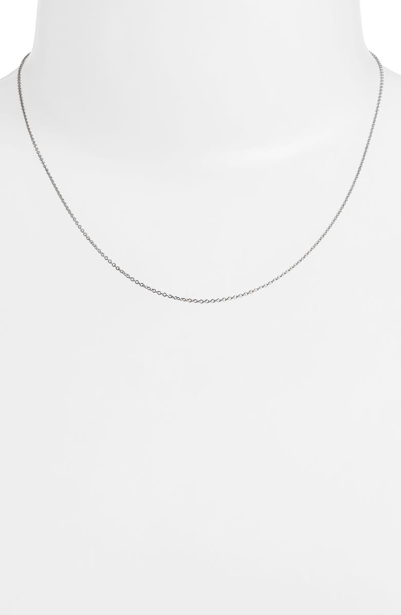 Anzie Cable Chain Necklace, Alternate, color, Silver