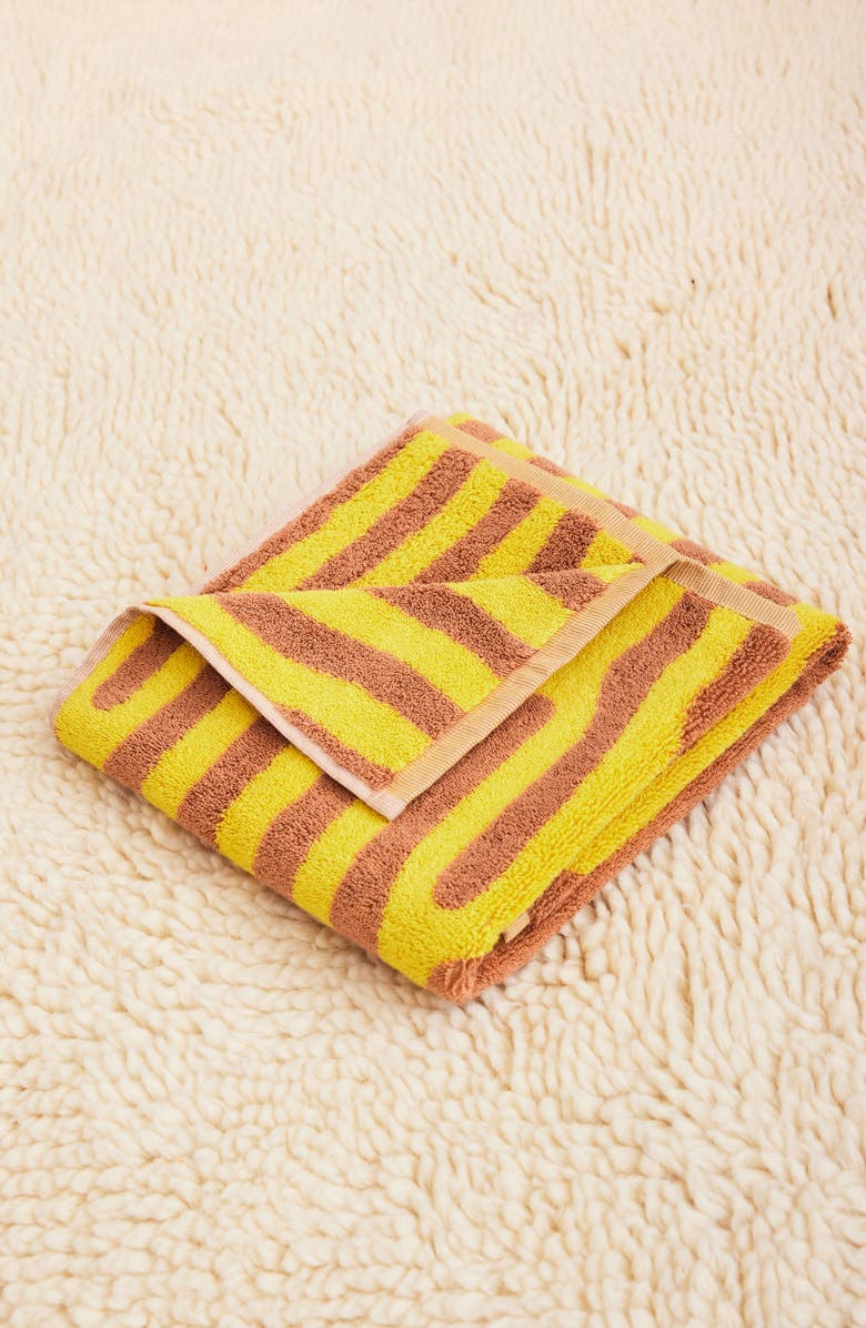 Dusen Dusen Oak Stripe Hand Towel, Main, color, 