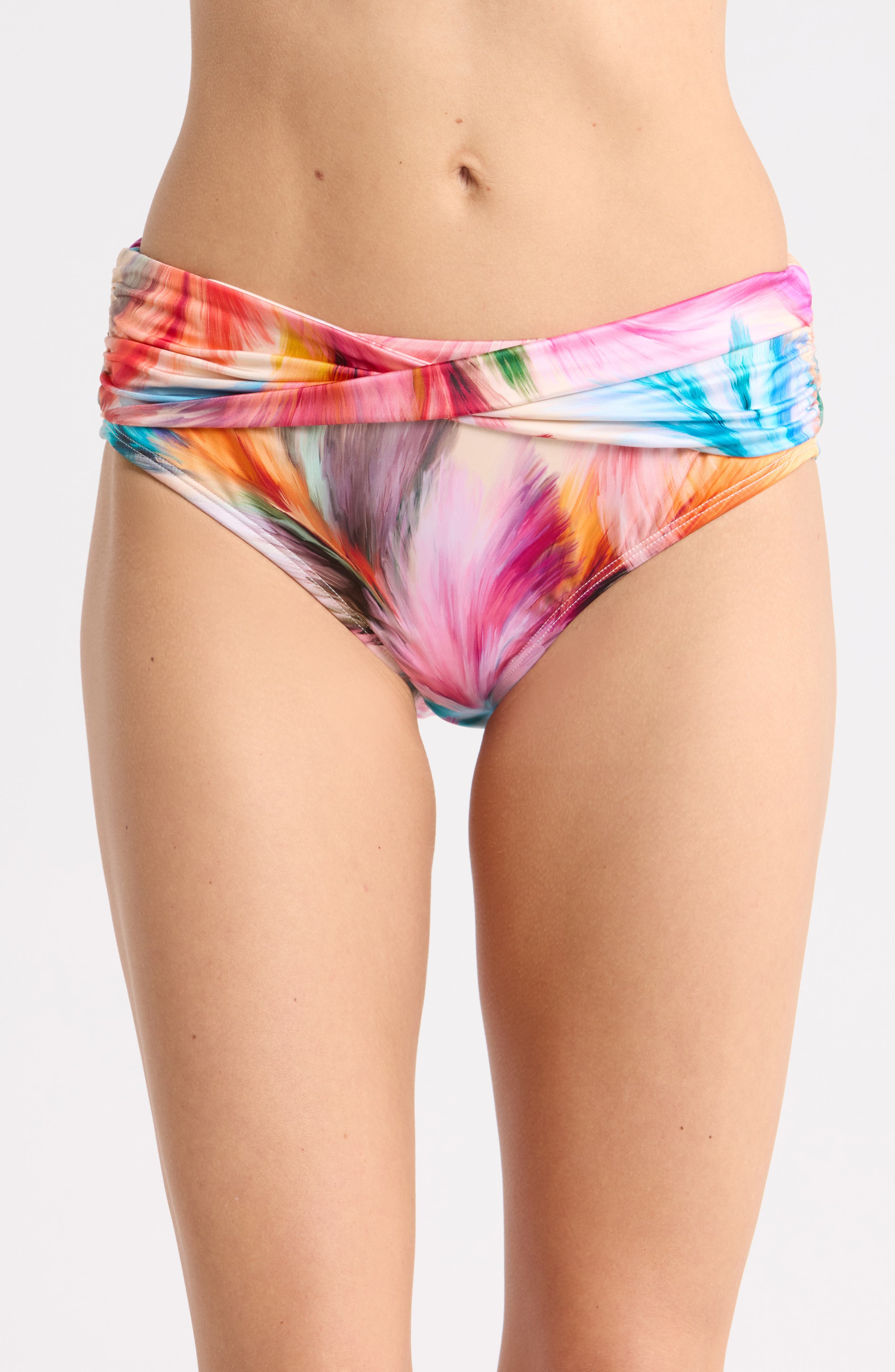 Feathered Impression Moderate Coverage Swim Bottoms