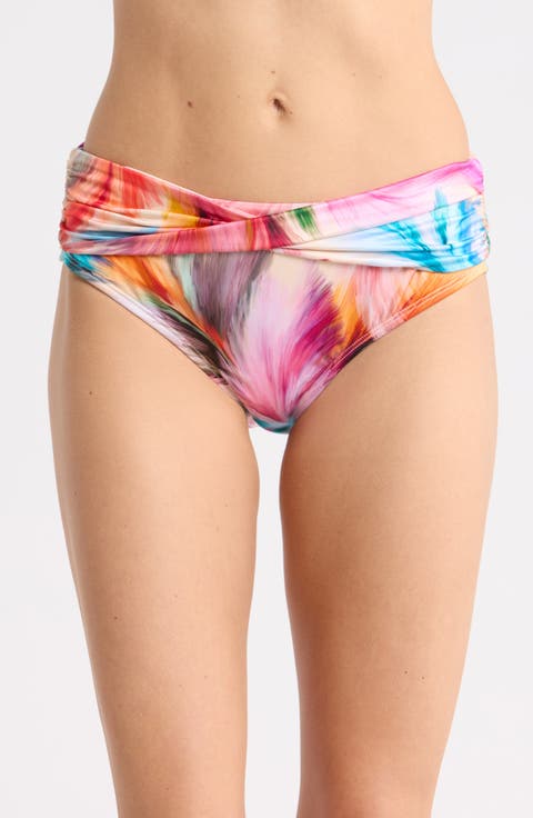 Feathered Impression Moderate Coverage Swim Bottoms