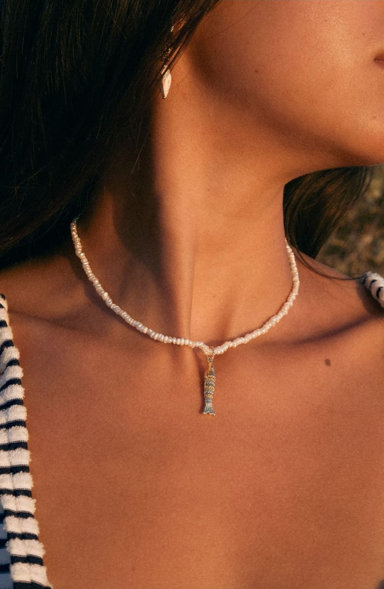 Child of Wild Paros Freshwater Pearl Pendant Necklace, Alternate, color, Gold