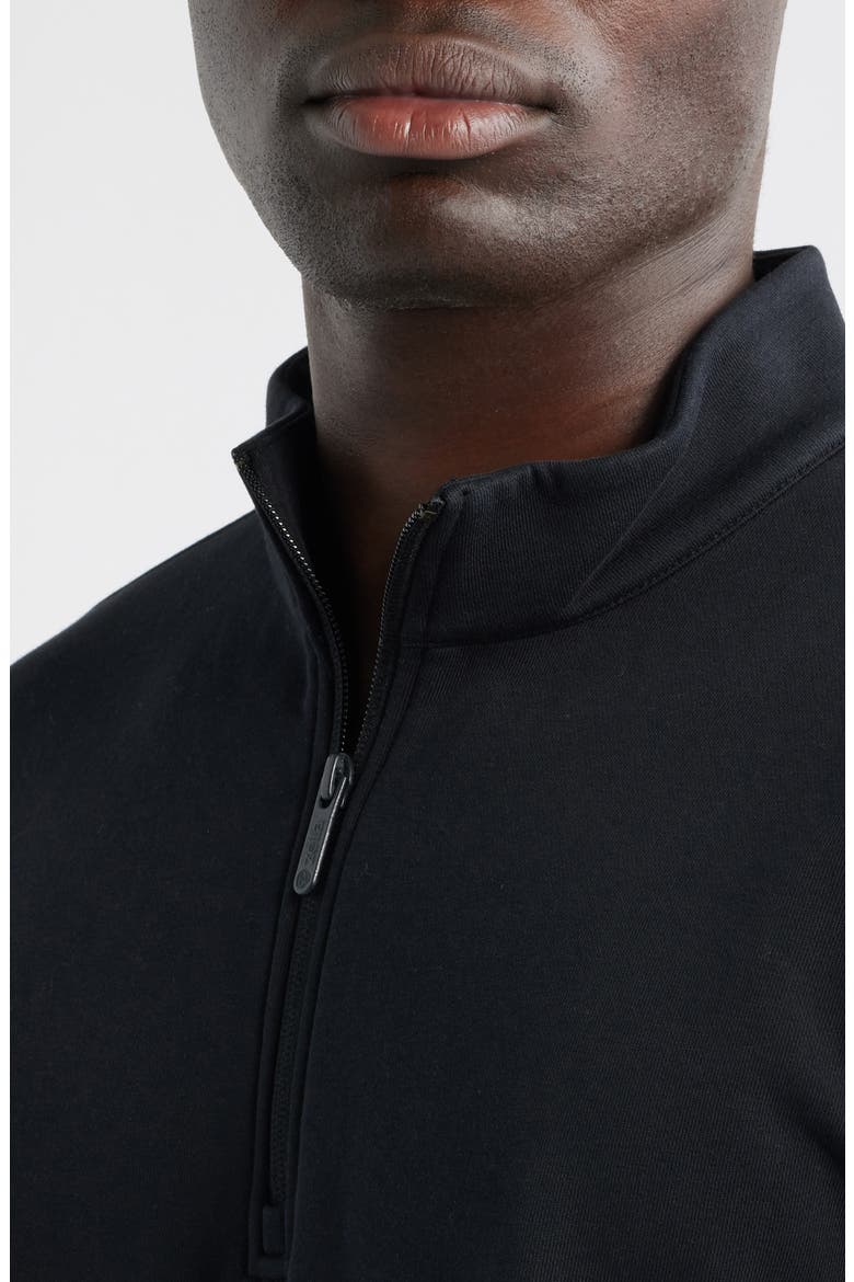Vital Fleece Quarter Zip Pullover, Alternate, color, BLACK CAVIAR