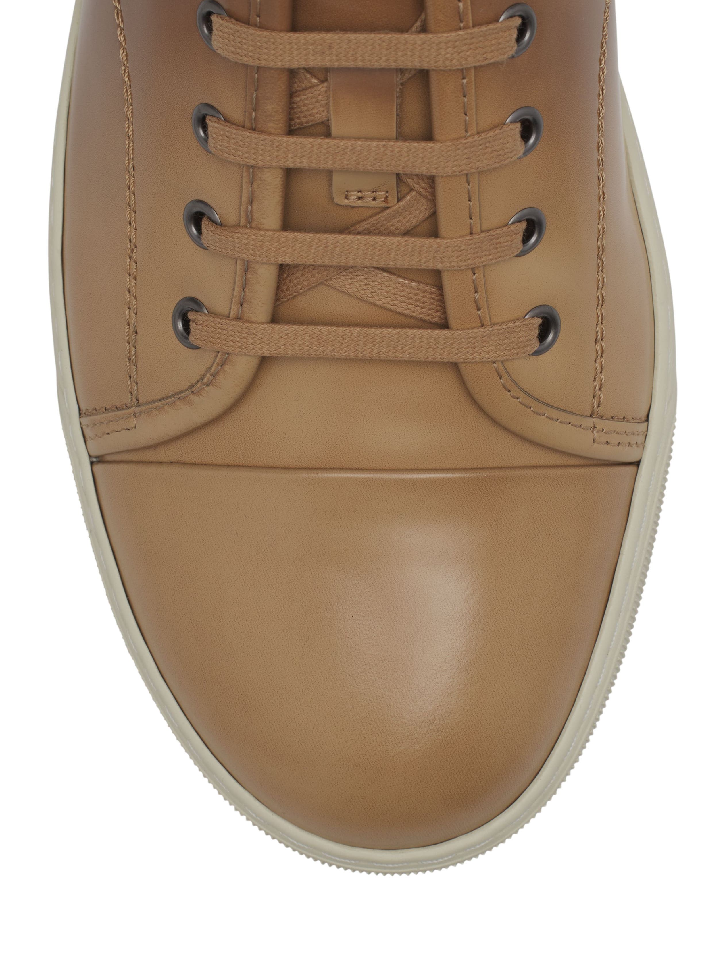 Lanvin DBB1 Gradation Leather Sneakers, Alternate, color, Camel/Beige
