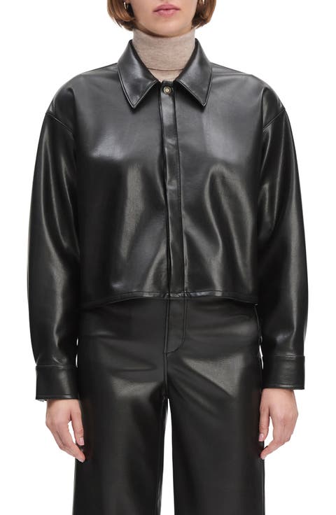 Women's Short Leather & Faux Leather Jackets | Nordstrom