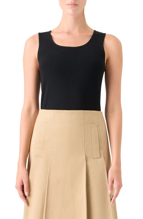 Scoop Neck Knit Tank