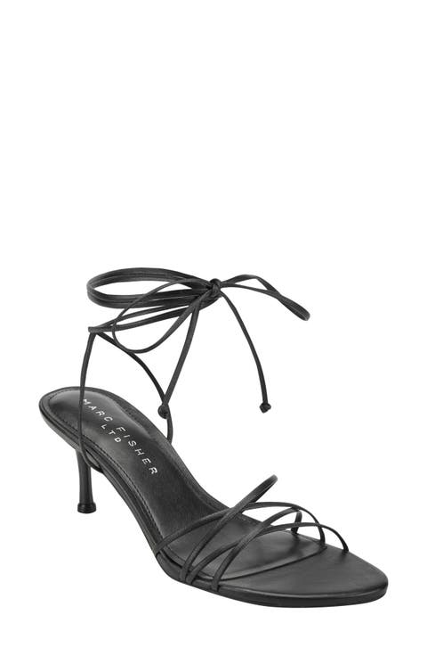 Gineva Ankle Wrap Kitten Heel Sandal (Women)