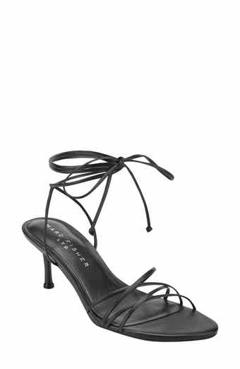 Marc Fisher LTD Gineva Ankle Wrap Kitten Heel Sandal