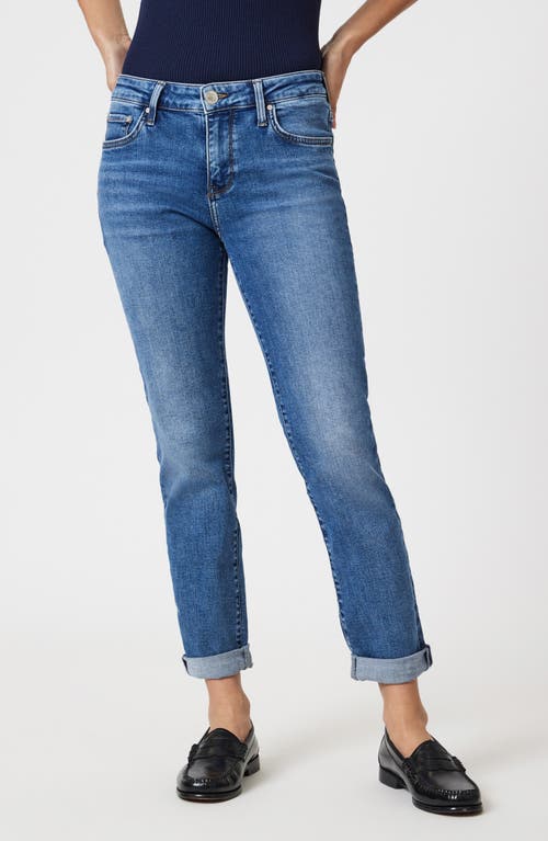Mavi Jeans Emma Low Rise Slim Boyfriend Jeans In Mid Brushed Tribeca