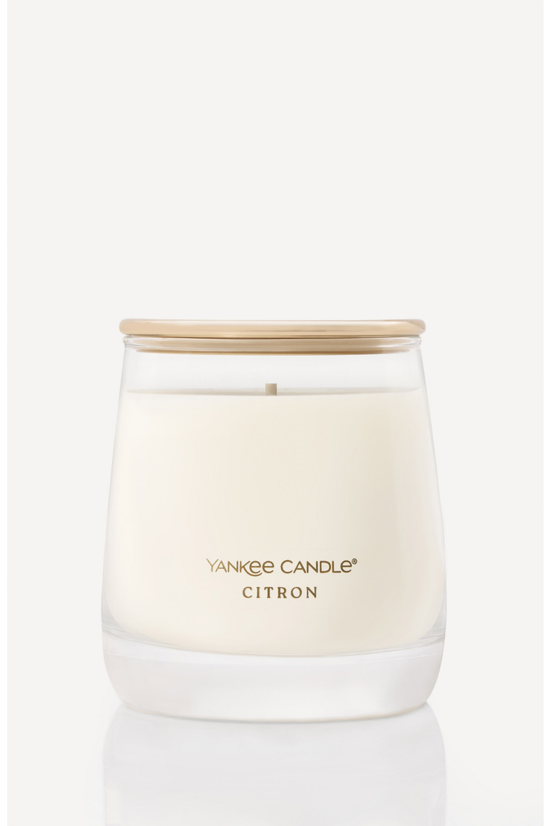 Citron Premium Small Jar Candle, Main, color, White