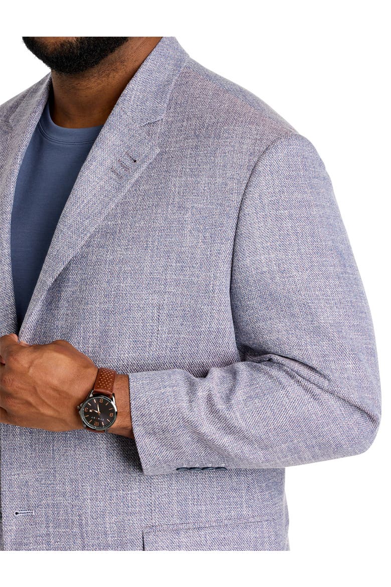 Big & Tall Multi Colored Jacket-Relaxer Sport Coat, Alternate, color, PURPLE
