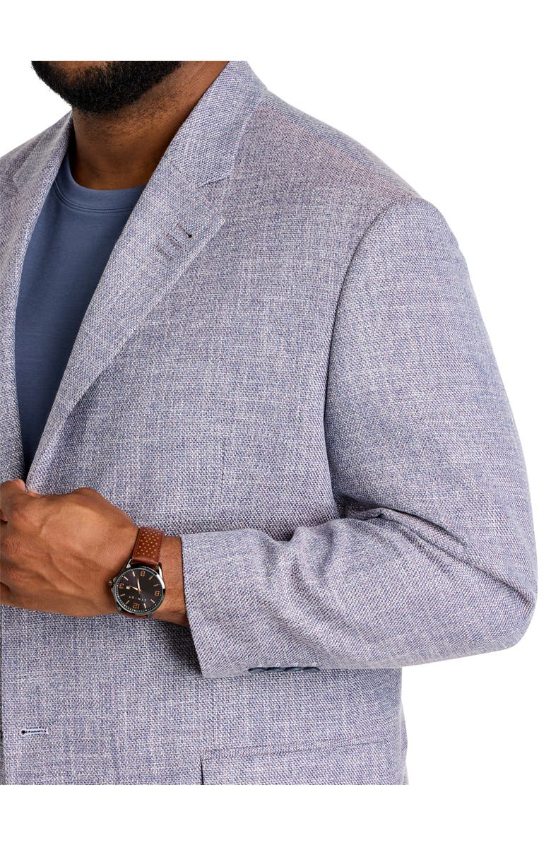 Synrgy by DXL Big & Tall Multi Colored Jacket-Relaxer Sport Coat, Alternate, color, Purple