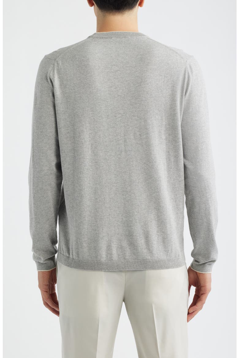 Dan Cotton Sweater, Alternate, color, LIGHT GREY