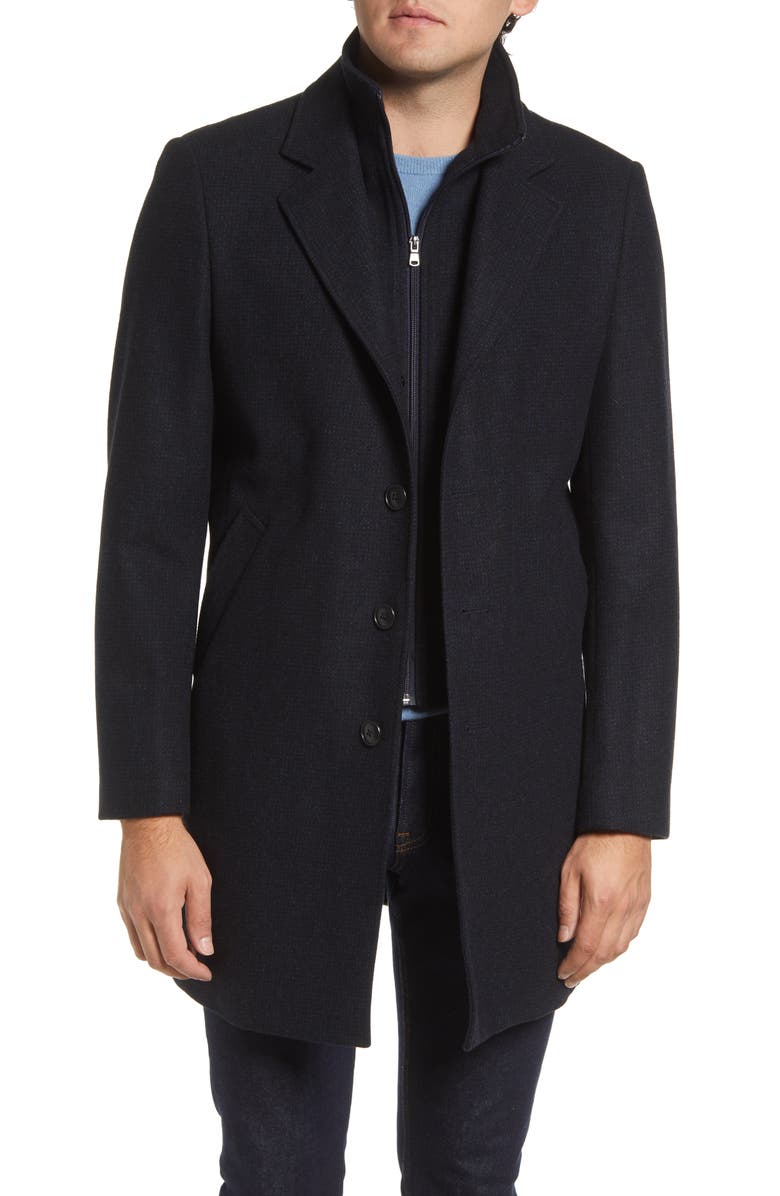 DANIEL HECHTER Sutton Wool Blend Overcoat, Main, color,