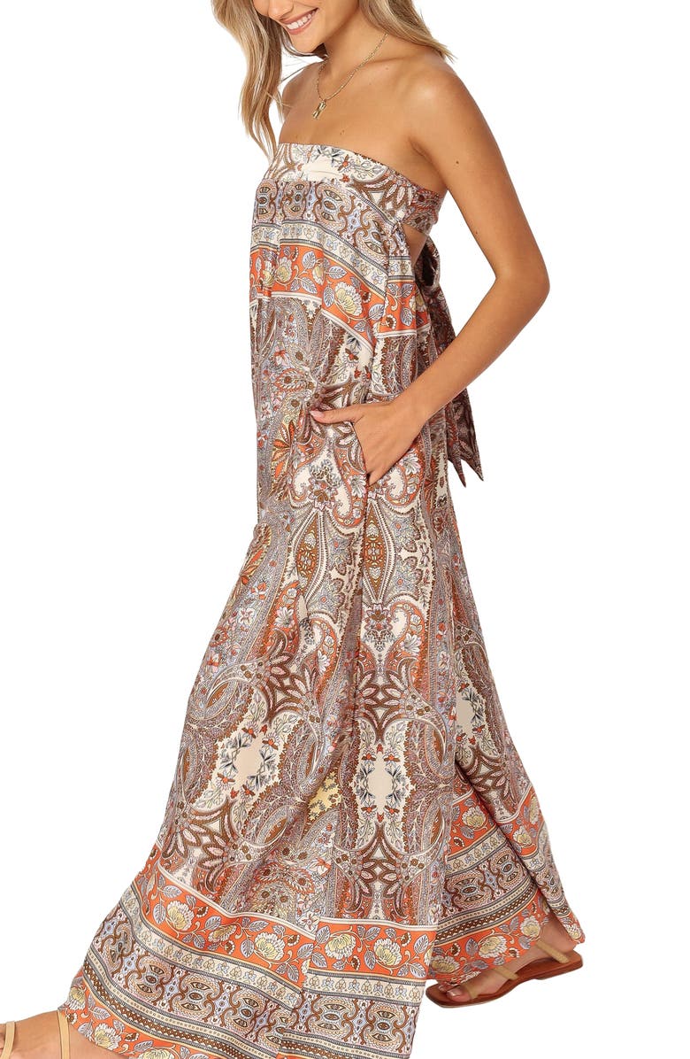 Petal & Pup Sarah Strapless Jumpsuit, Alternate, color,