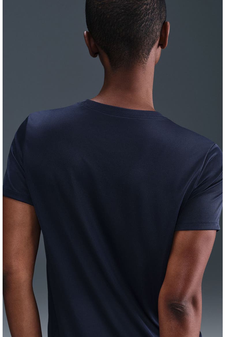 Dri-FIT Crewneck T-Shirt, Alternate, color, 410 MNNAVY/WHITE