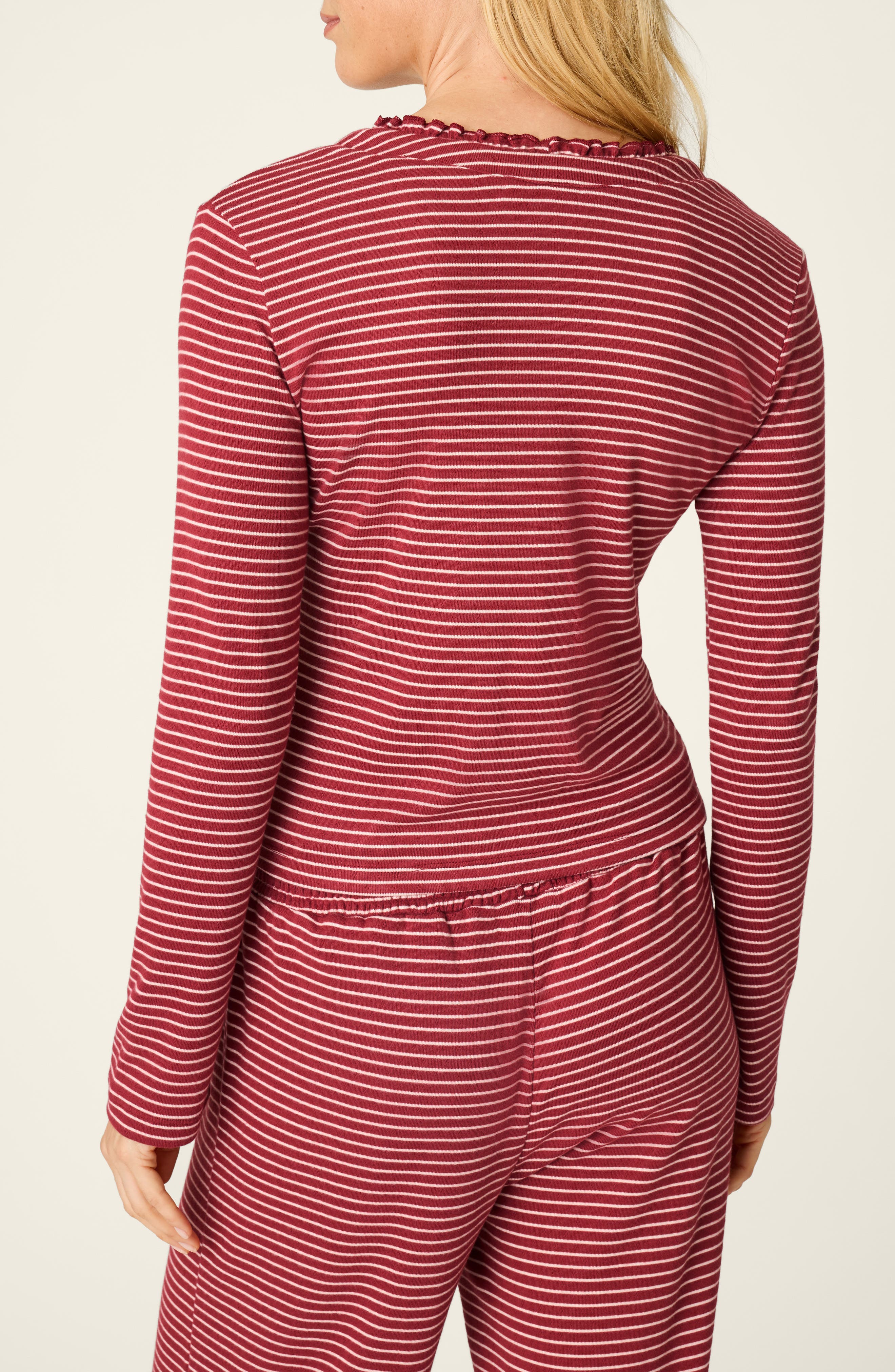 PJ Salvage Pretty Stripes Long Sleeve Sleep Top (Women) | Nordstrom