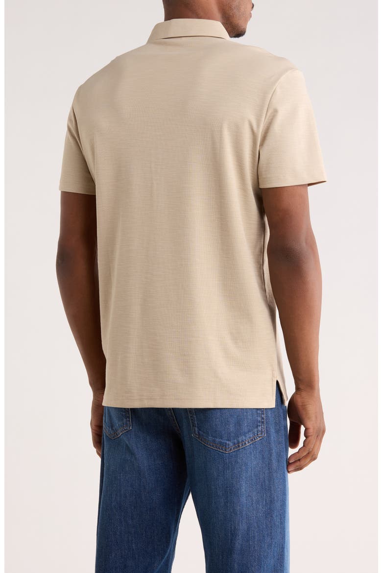 Classic Fit Embroidered Slub Knit Polo, Alternate, color, WHITE PEPPER