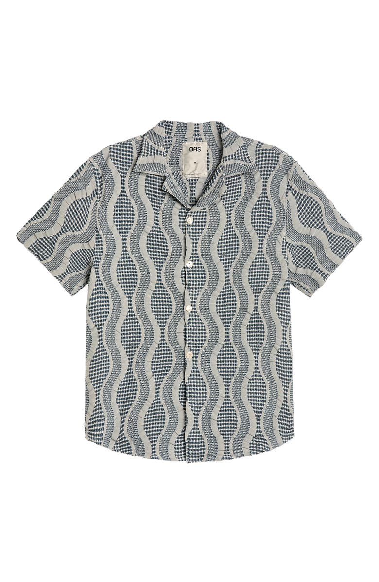 OAS Waffle Weave Camp Shirt, Main, color, 
