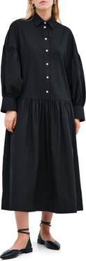 Marcella Ada Cotton Poplin Midi Shirtdress