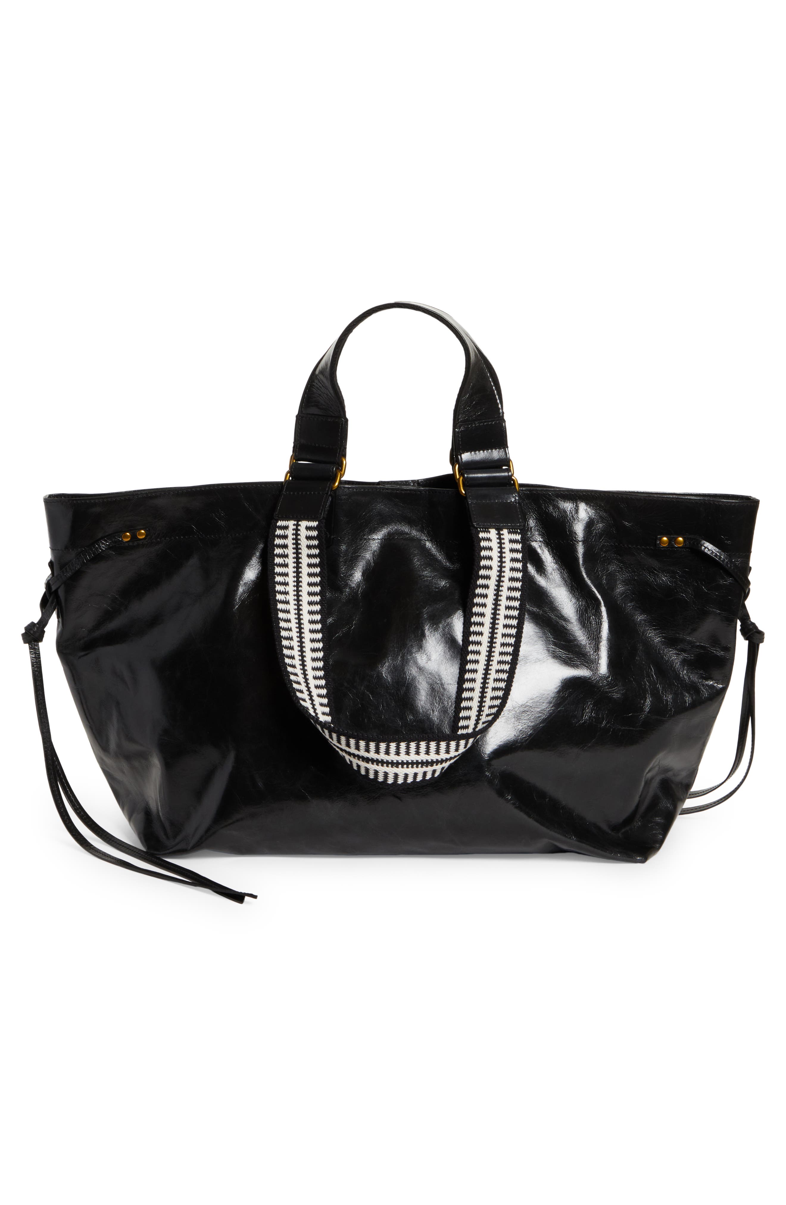 Isabel Marant Wardy Leather Tote, Alternate, color, 