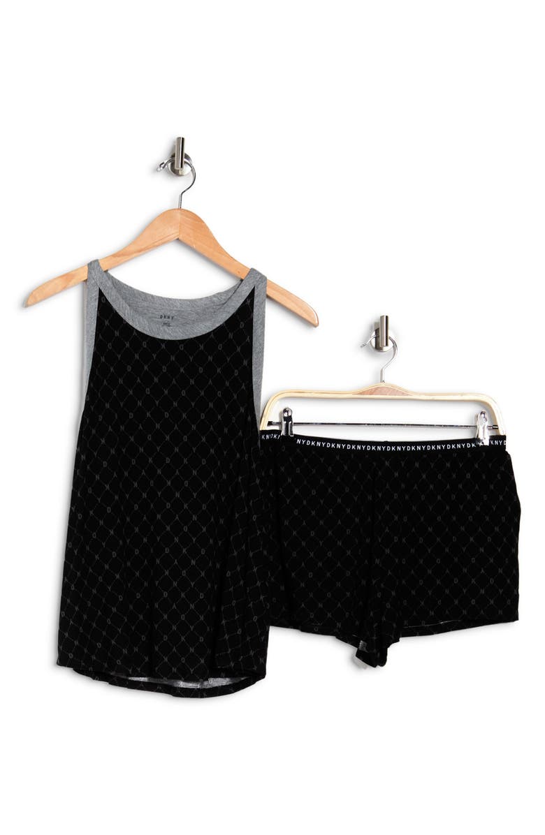 DKNY Tank Top & Boxers Pajama Set, Alternate, color,