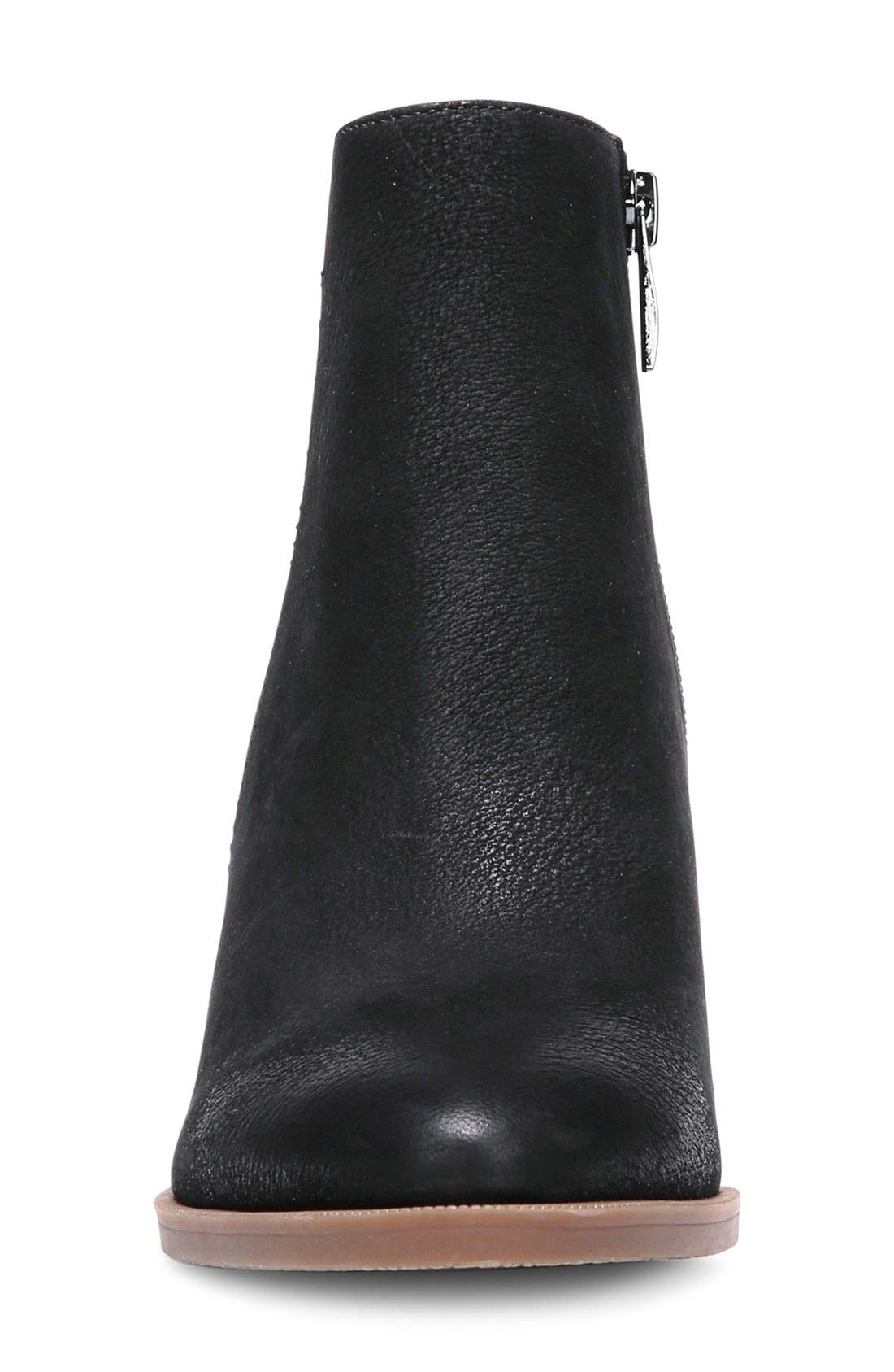 'Dipali' Block Heel Bootie, Alternate, color, BLACK LEATHER