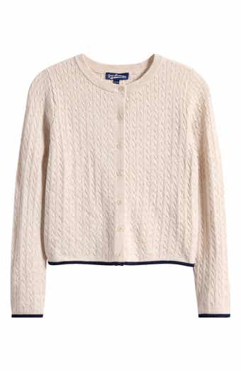 Freshman Kids' Tipped Cable Knit Cardigan