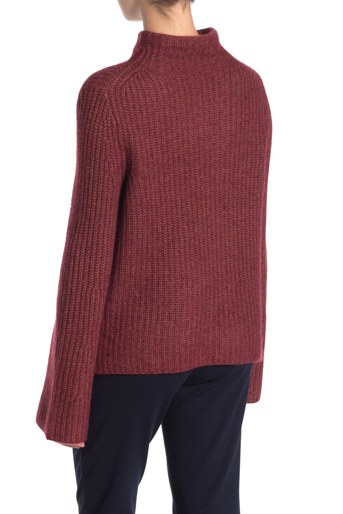 360 CASHMERE Miranda Mock Neck Wool & Cashmere Sweater (Women ...