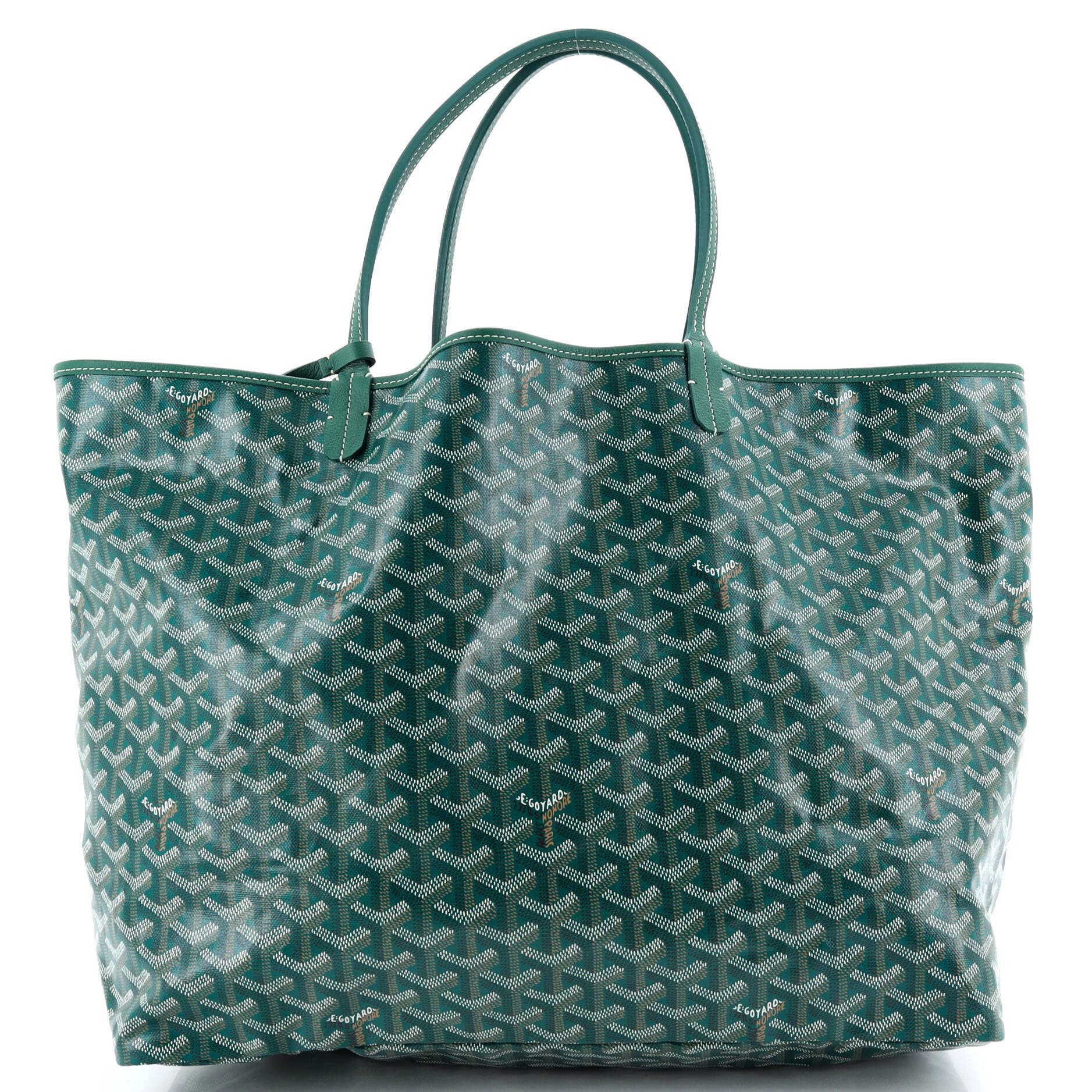 Pre-Owned Goyard Saint Louis Tote Coated Canvas GM, Alternate, color, Green