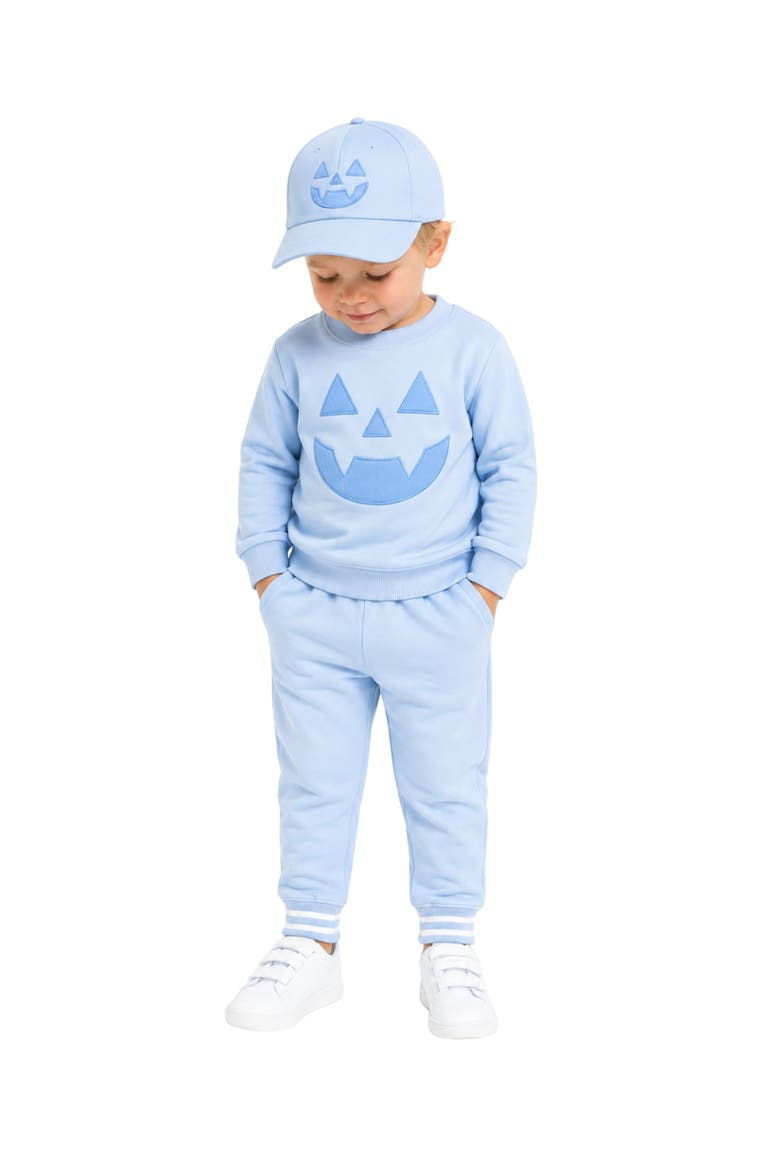 Jack-O-Lantern Baseball Hat, Alternate, color, Blue