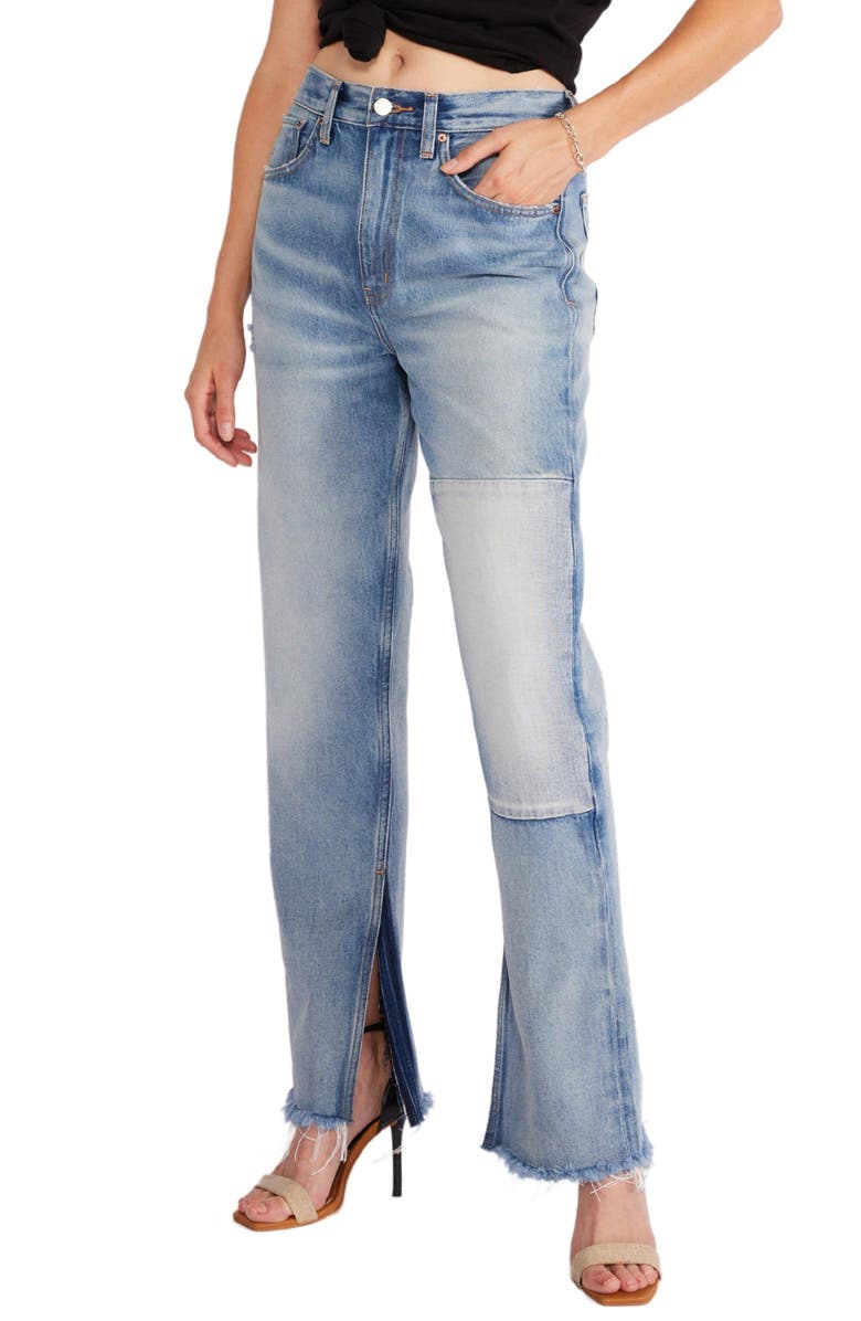 ÉTICA Cecilia Split Leg Slim Straight Leg Jeans, Alternate, color, 