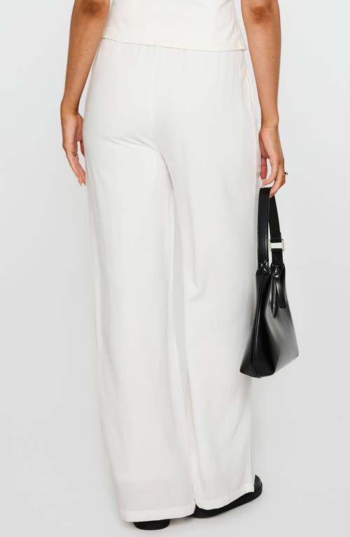 PRINCESS POLLY PRINCESS POLLY PARKLEA HIGH WAIST LINEN BLEND DRAWSTRING PANTS