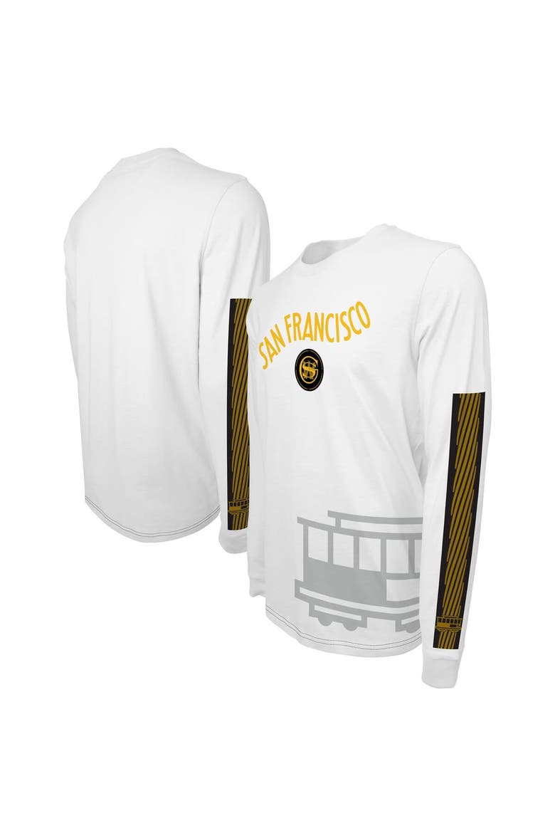 Unisex Stadium Essentials White Golden State Warriors 2023/24 City Edition Scoreboard Long Sleeve T-Shirt, Main, color, White