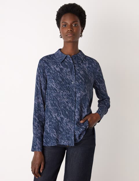 Abstract Marks Collared Shirt