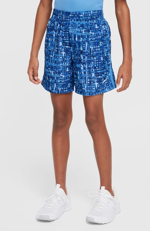 Nike Kids' Dri-fit Shorts In Game Royal/blue Beyond/white