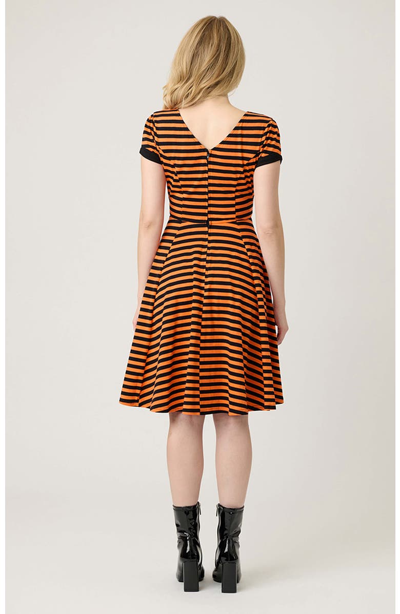 Unique Vintage Natalie Swing Dress, Alternate, color, Orange