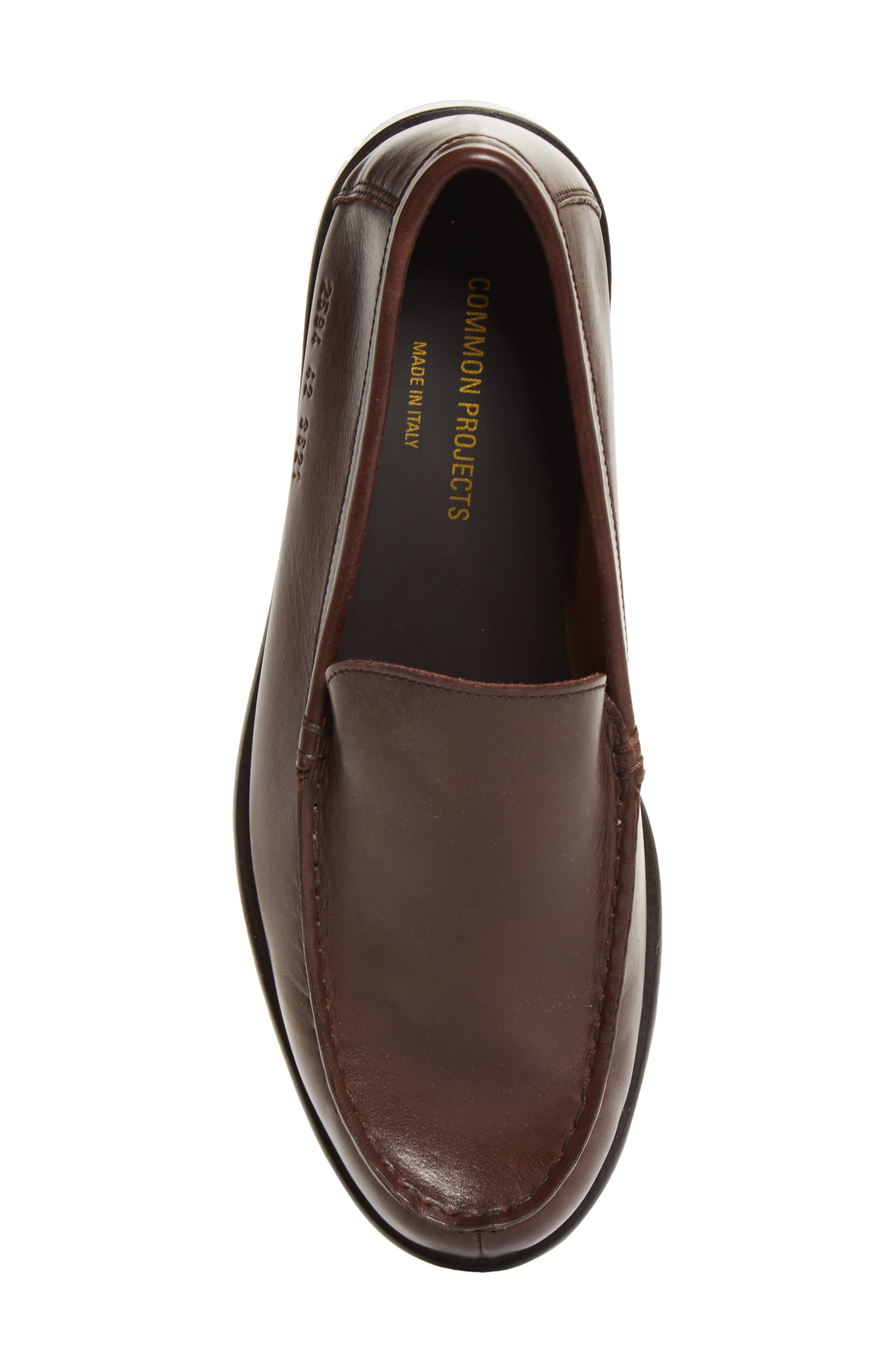 Minimal Leather Loafer, Alternate, color, BROWN