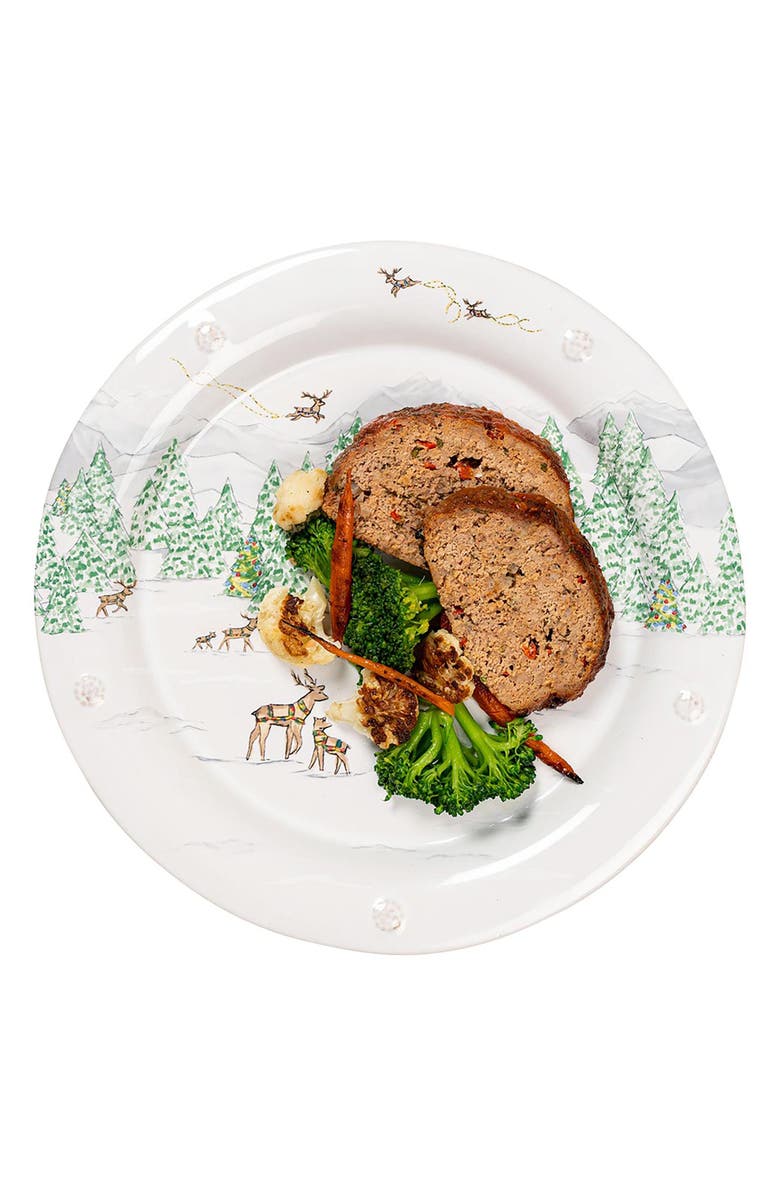 Juliska Berry & Thread North Pole Dinner Plate, Alternate, color, White Multi