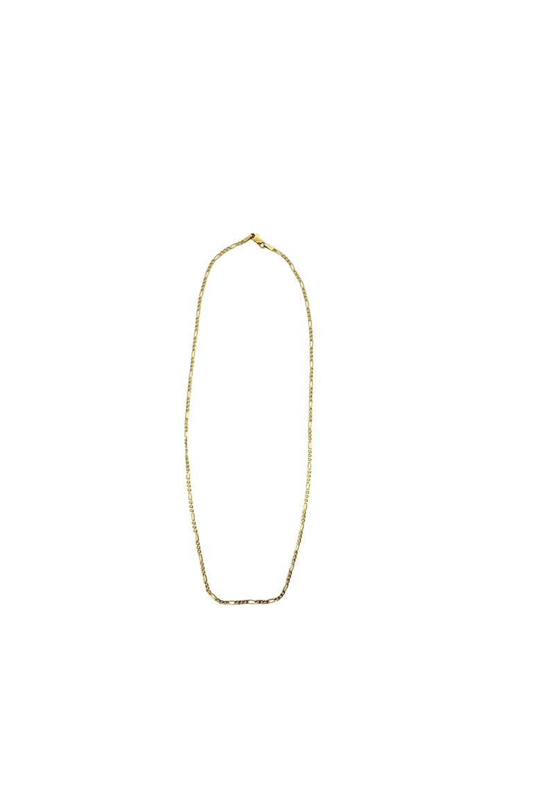14K Figaro Link 2mm 16in Chain Necklace, Alternate, color, Yellow Gold