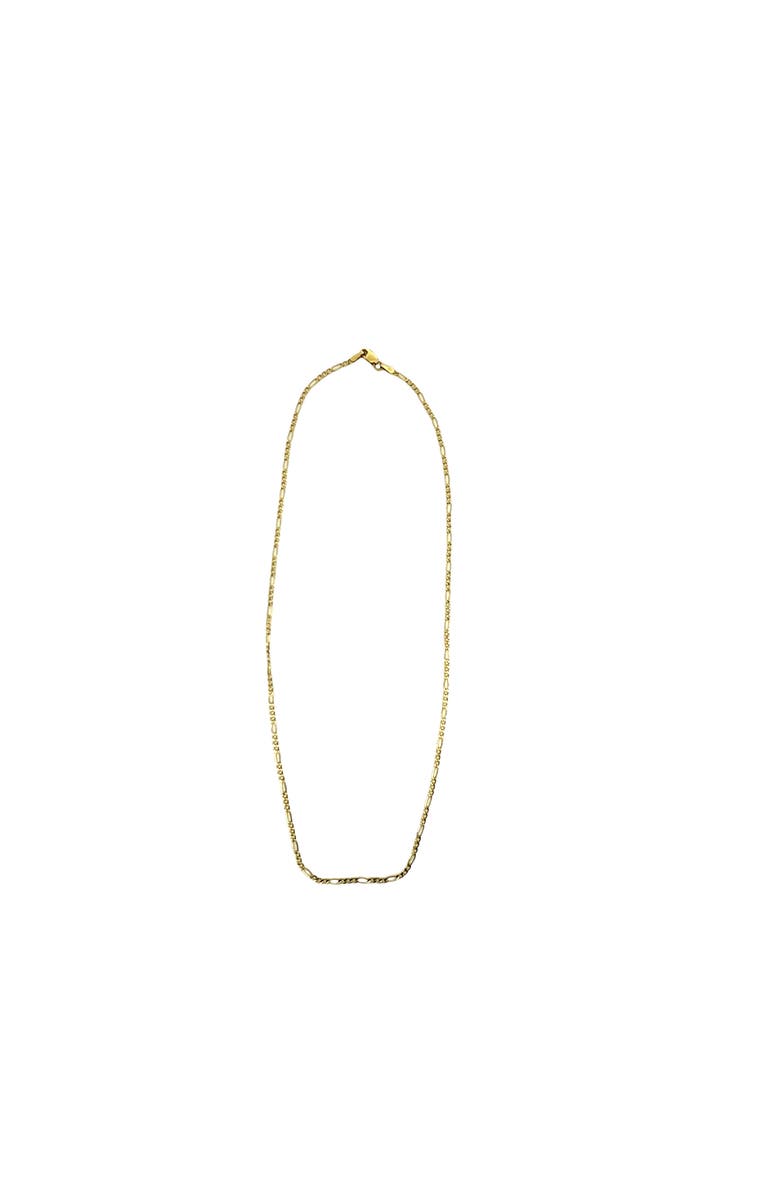 Ancona Jewelry 14K Figaro Link 2mm 16in Chain Necklace, Alternate, color, Yellow Gold