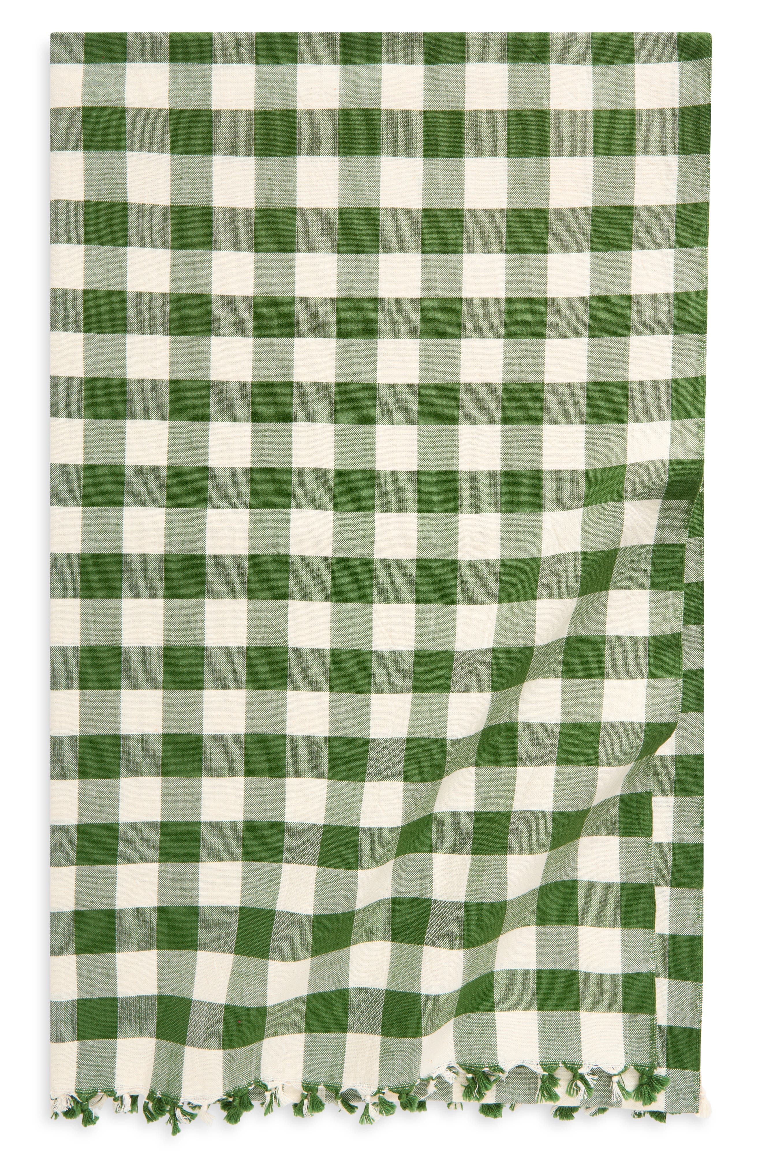 Heather Taylor Home Gingham Tablecloth in Gingham Hunter 
