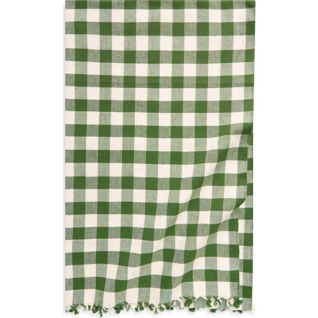 Heather Taylor Home Large Tablecloth in Gingham Hunter