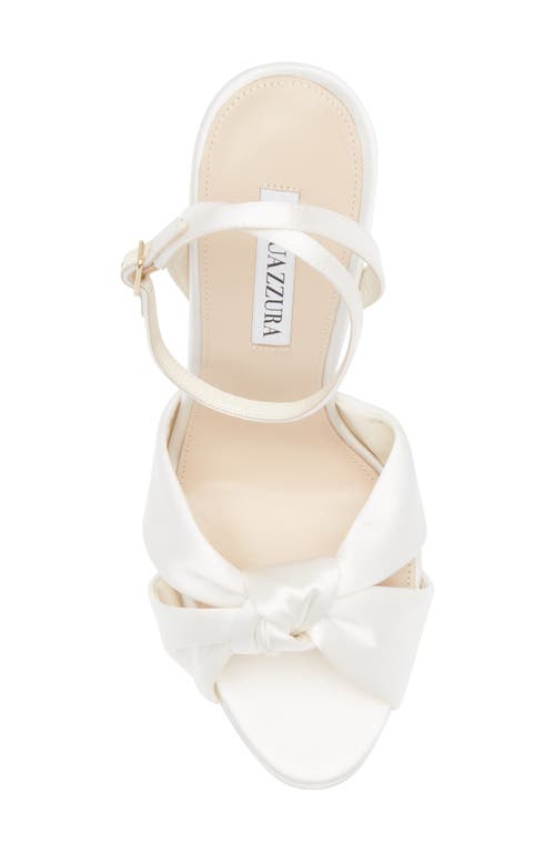 Aquazzura Cupid Bridal Ankle Strap Sandal In White