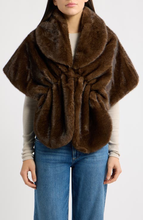 Faux Fur Shawl
