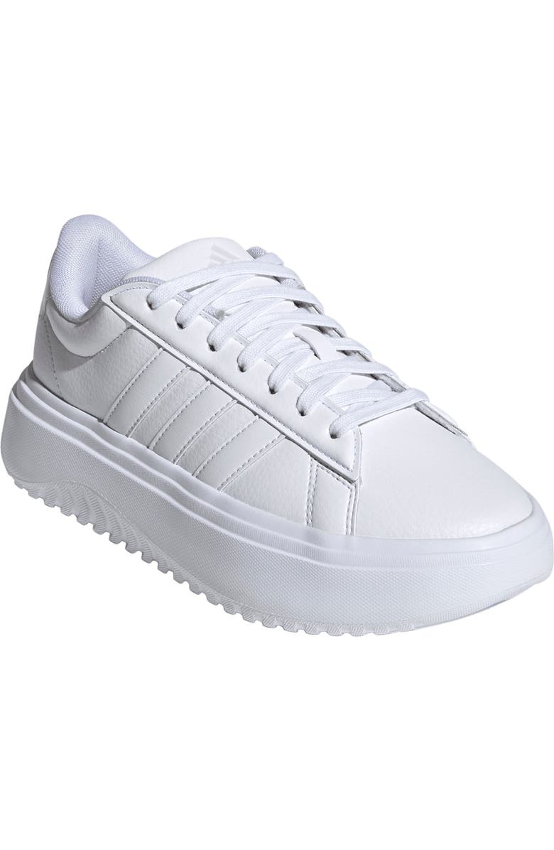 adidas Grand Platform Sneaker, Main, color, White/ White/ Crystal White
