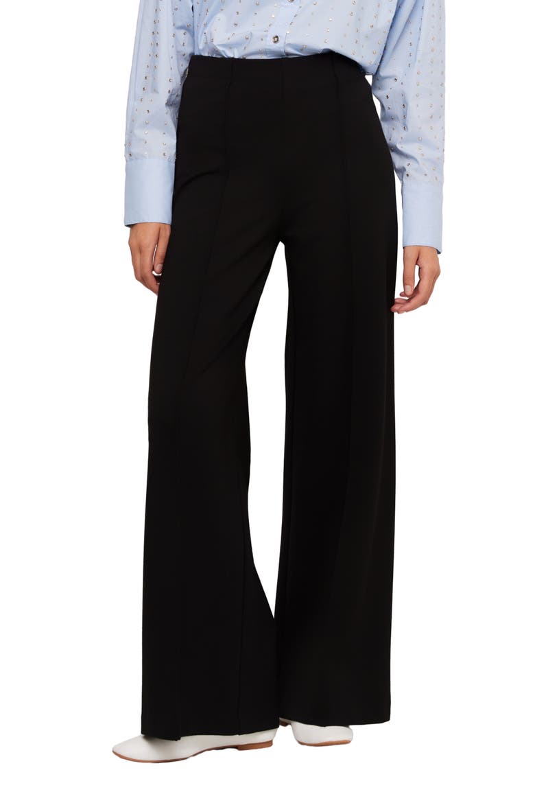 Jordyn High Waist Wide Leg Pants, Main, color, BLACK
